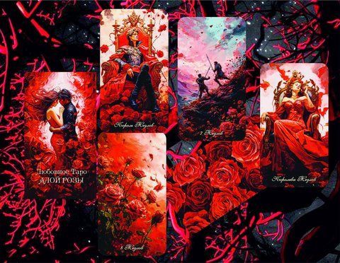 Карты Таро Любовное Таро Алой Розы - Scarlet Rose Love Tarot 2528459192 фото