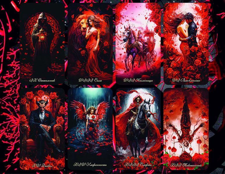 Карты Таро Любовное Таро Алой Розы - Scarlet Rose Love Tarot 2528459192 фото