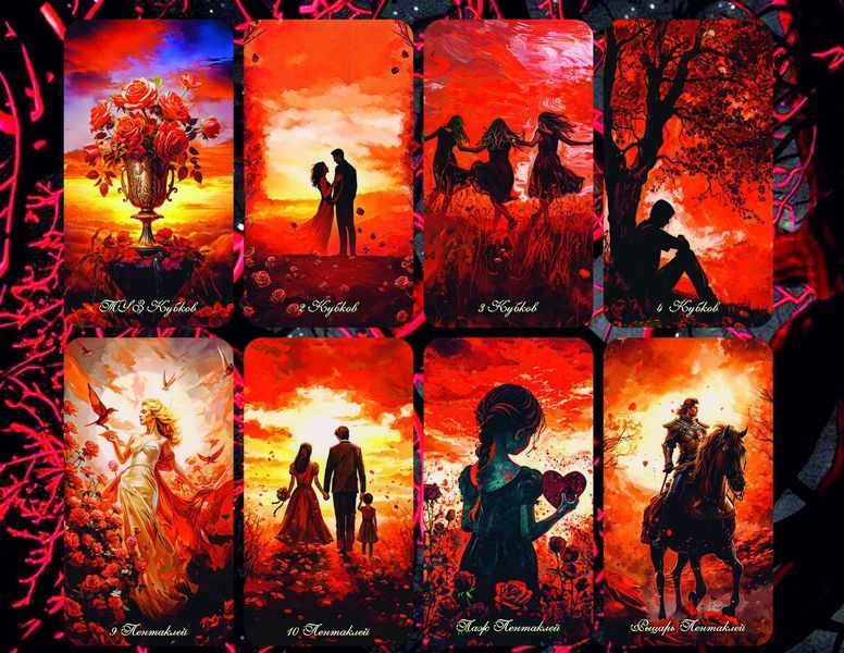 Карты Таро Любовное Таро Алой Розы - Scarlet Rose Love Tarot 2528459192 фото