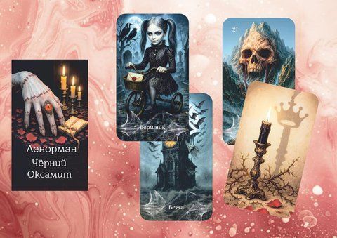 Оракул Ленорман Черный Бархат - Black Velvet Oracle Lenormand 3052537483 фото