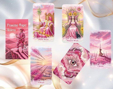 Карты Розовое Таро Уэйта - Pink Waite Tarot Cards 2820087729 фото