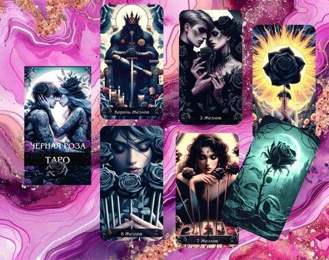 Карты Таро Черной Розы - Black Rose Tarot 2401424163 фото