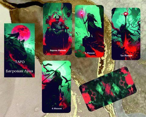 Карти Таро Багрова Луна Таро &mdash; Crimson moon Tarot 2250618134 фото