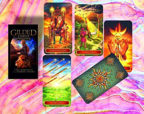 Карты Таро Королевское Позолоченное Таро без рамки - Gilded Tarot Royale 2058862708 фото